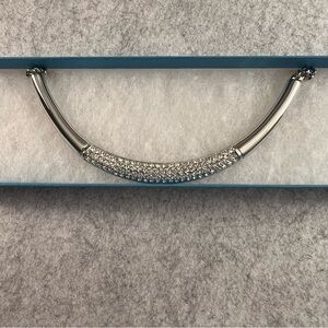 TOUCHSTONE CRYSTAL by Swarovski, White Collar Necklace, NEW.  Item # 3947NF.